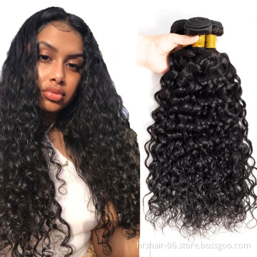 2019 li&queen Water Wave Machine Weft Hair, New Arrival Virgin Hair Original Brazilian Human Hair